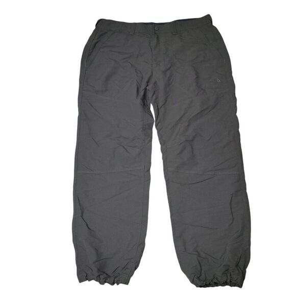 The North Face Mens Sz 40 Hiking Pants Green Performance Outdoors Elastic Cuffs - Picture 2 of 7